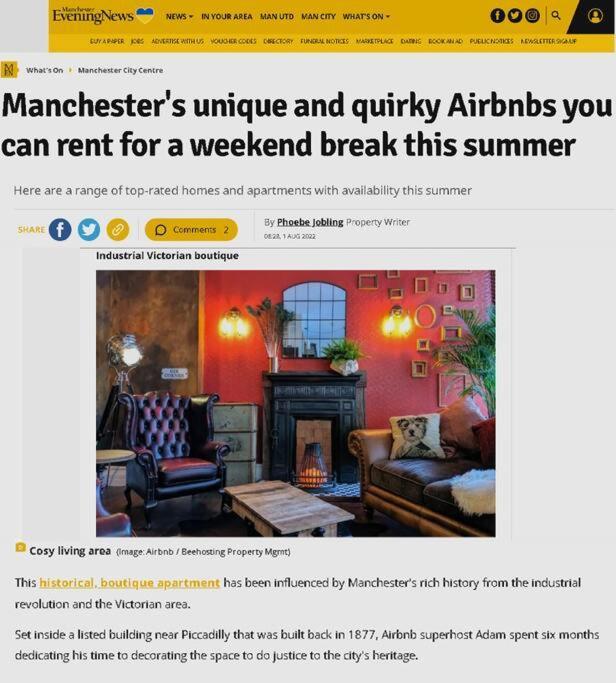 Boutique City Centre Flat By City Superhost Manchester Bagian luar foto